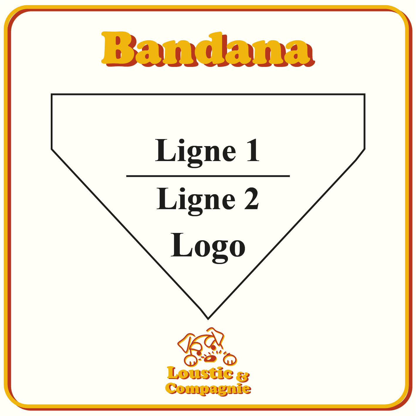 Bandana Personnalisé – Barre