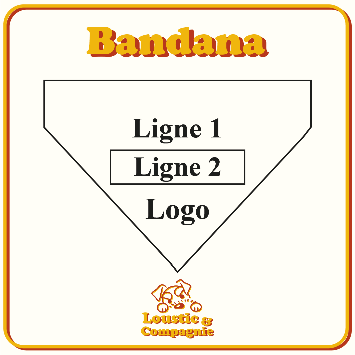 Bandana Personnalisé – Encadré