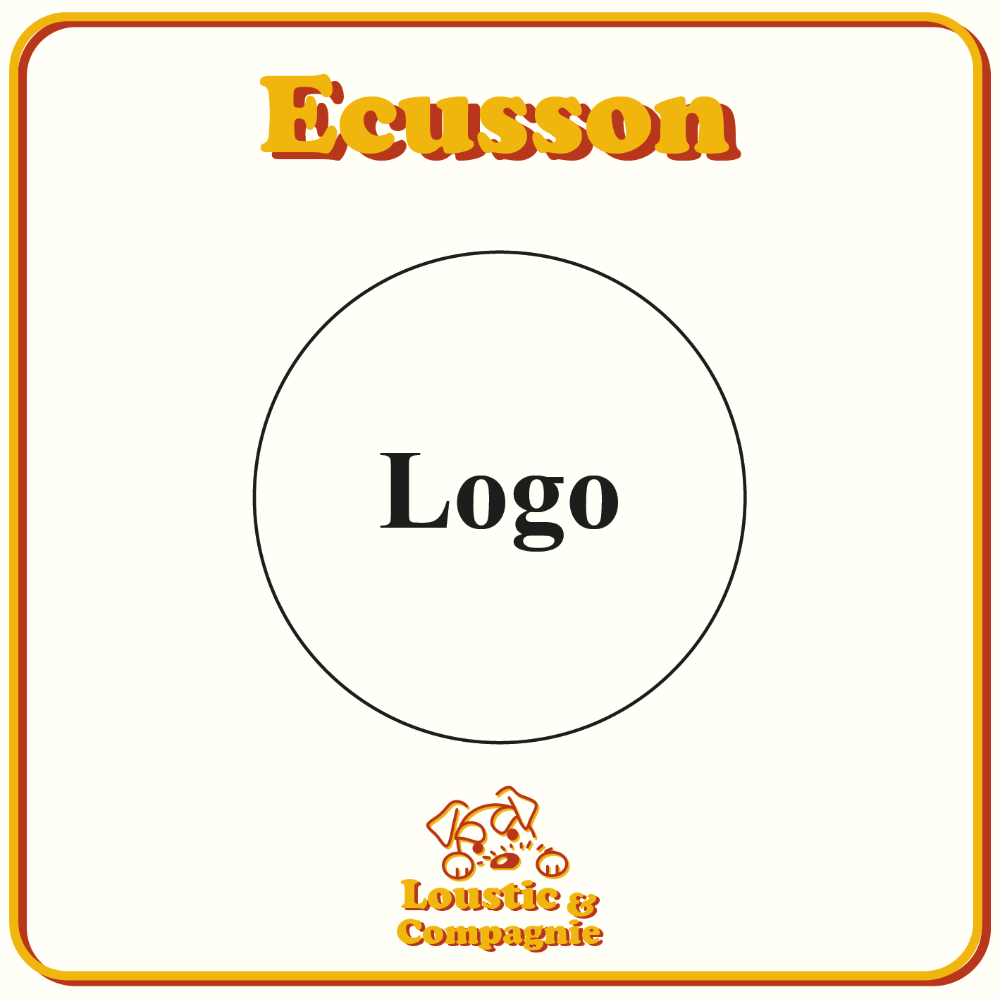 Ecusson – Rond Simple