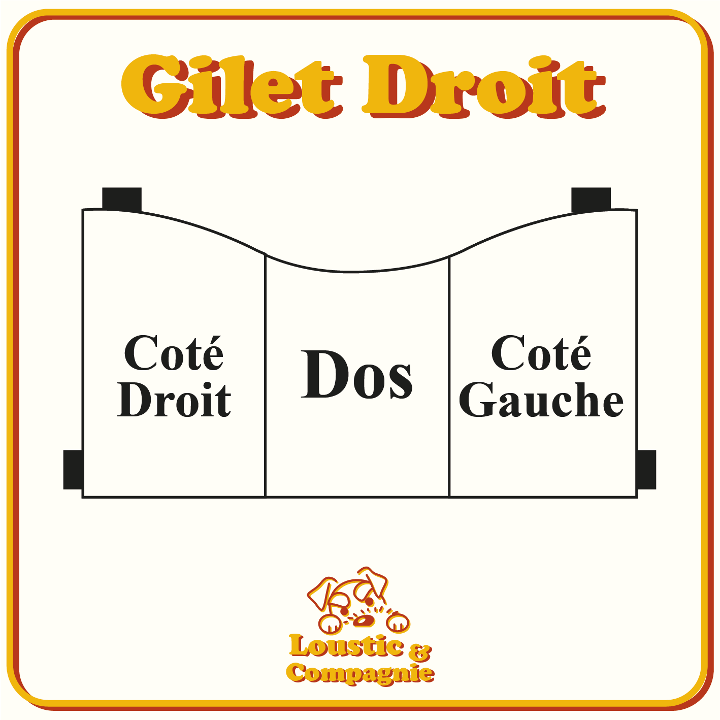 Gilet Personnalisé – Format Droit