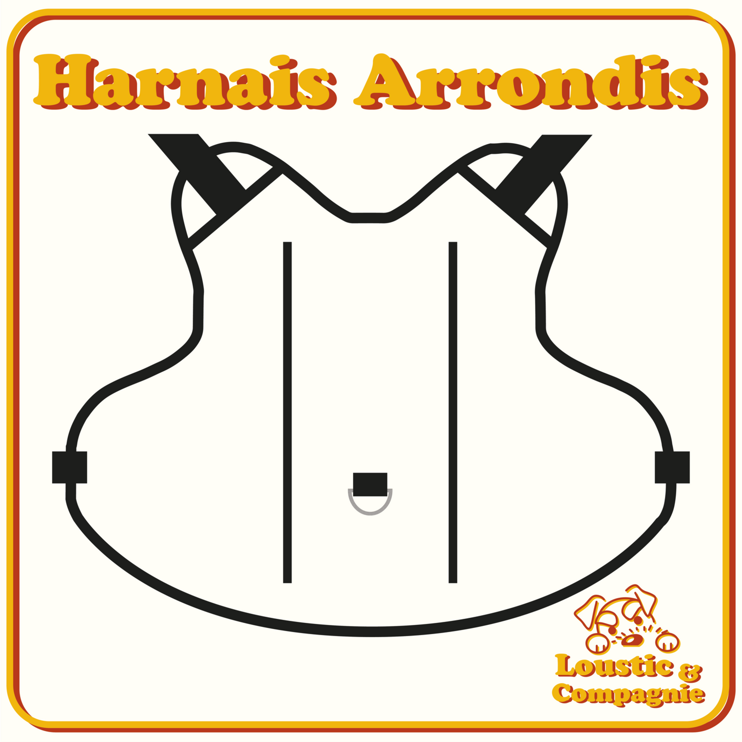 Harnais Personnalisée - Format Arrondis
