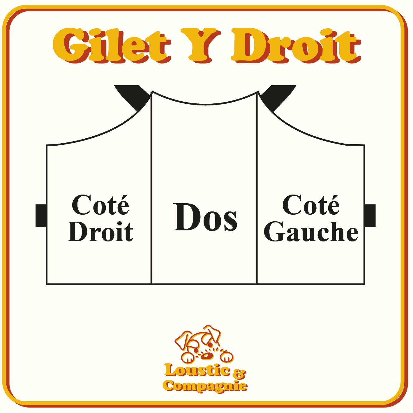 Gilet Y Personnalisé – Format Droit