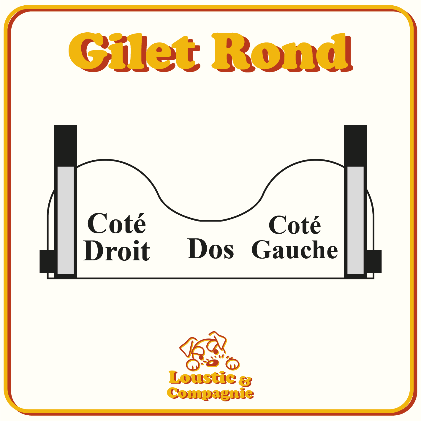 Gilet Vinyle - Format Rond