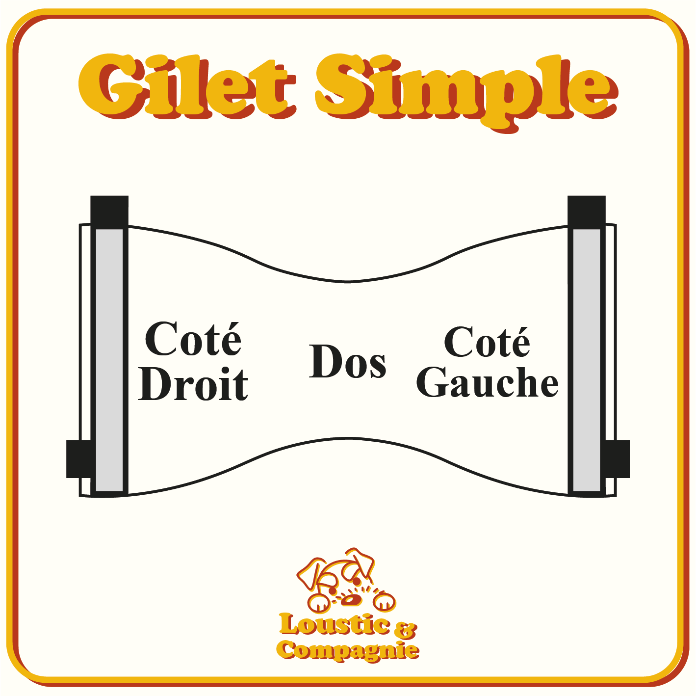 Gilet Vinyle - Format Simple