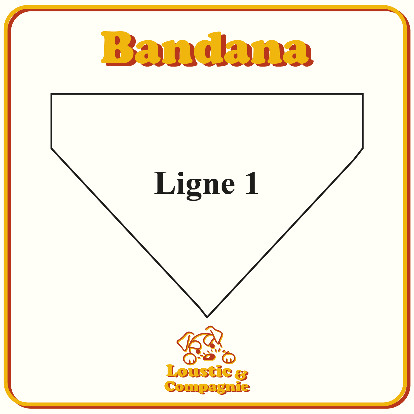 Bandana Personnalisé – Simple