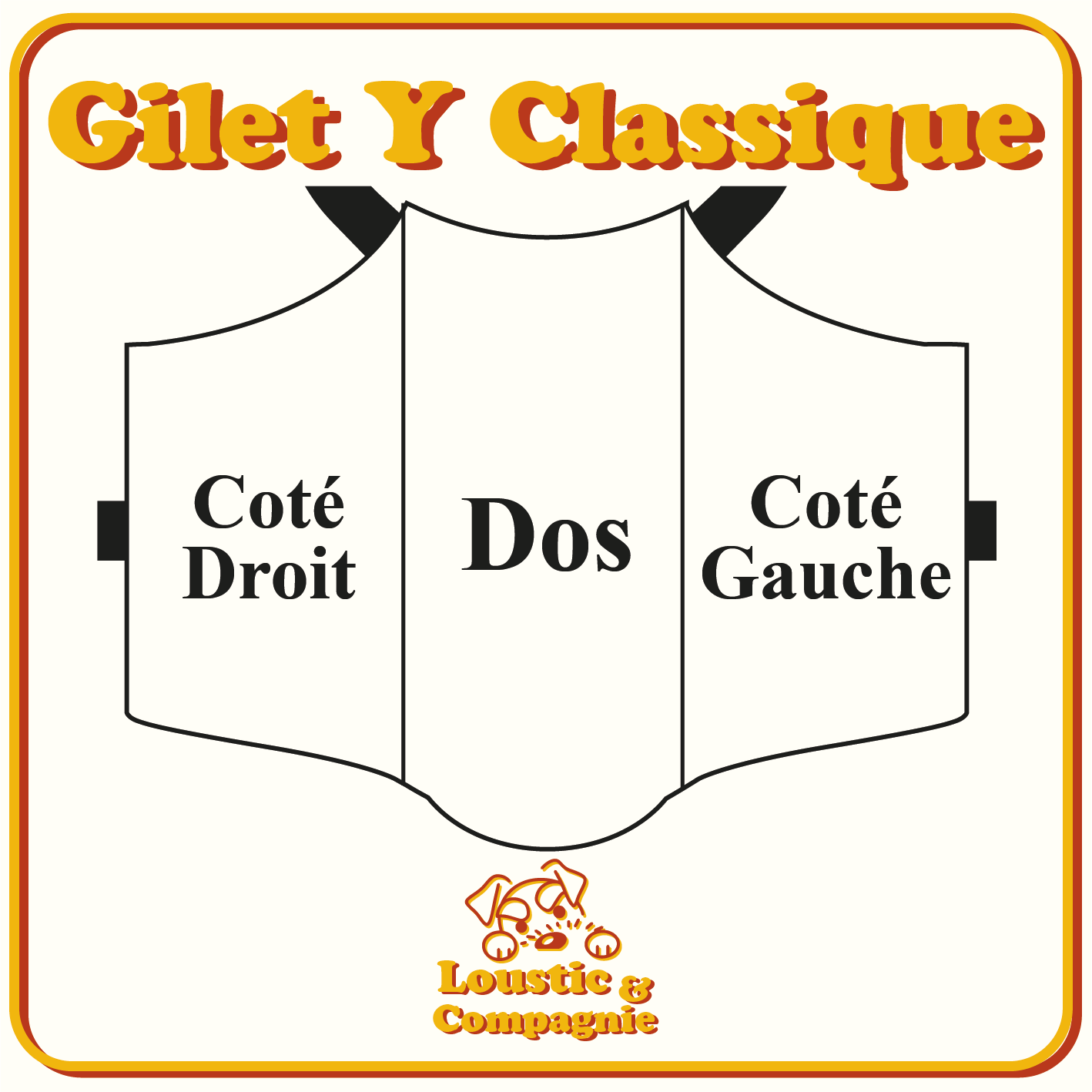 Gilet Y Personnalisé – Format Classique
