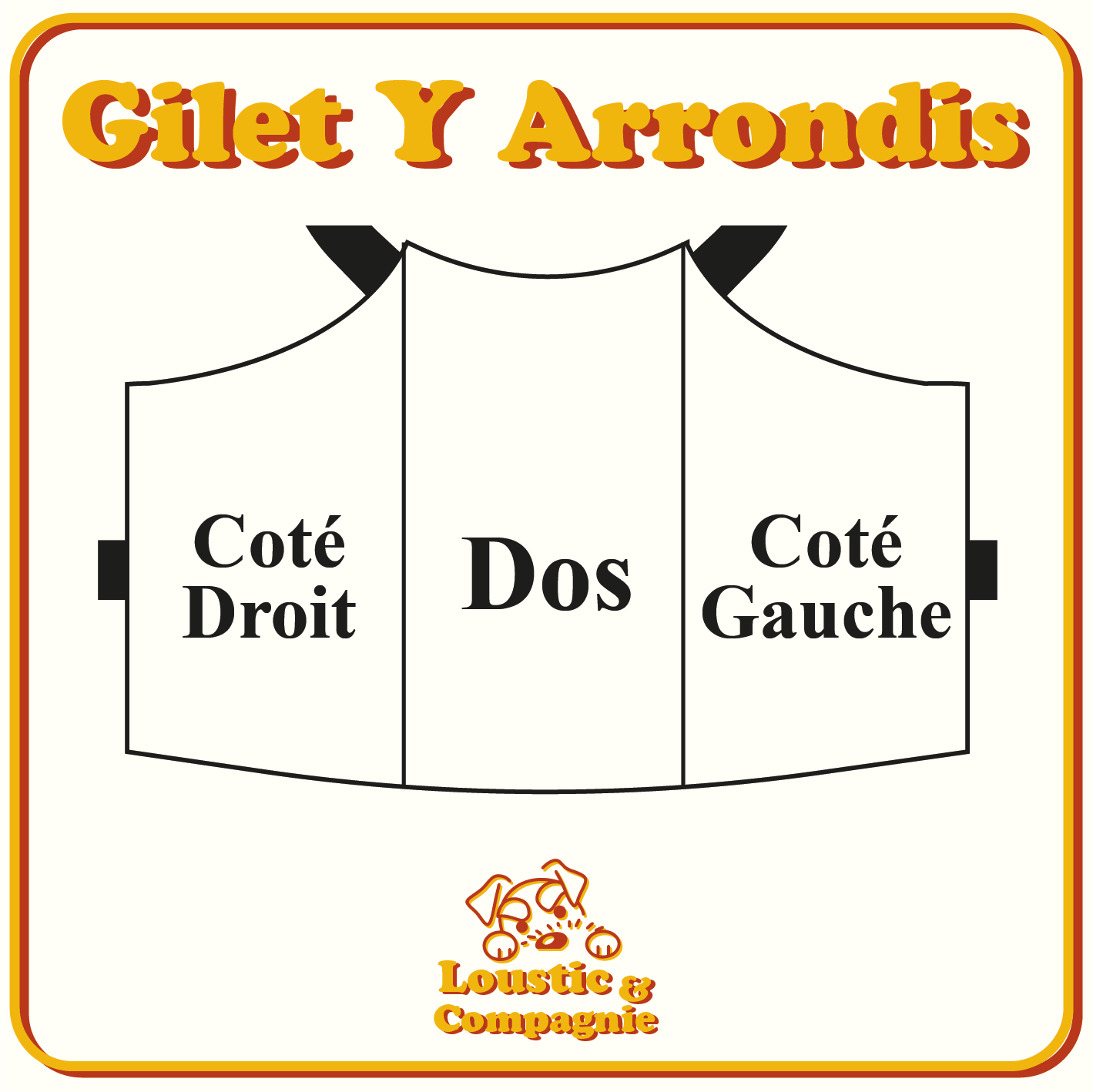 Gilet Y Personnalisé – Format Arrondis